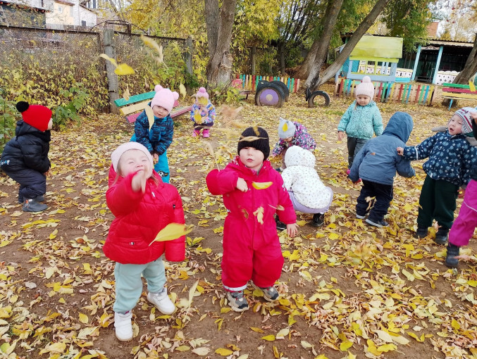 Осенняя прогулка на участке Осенняя прогулка на участке.